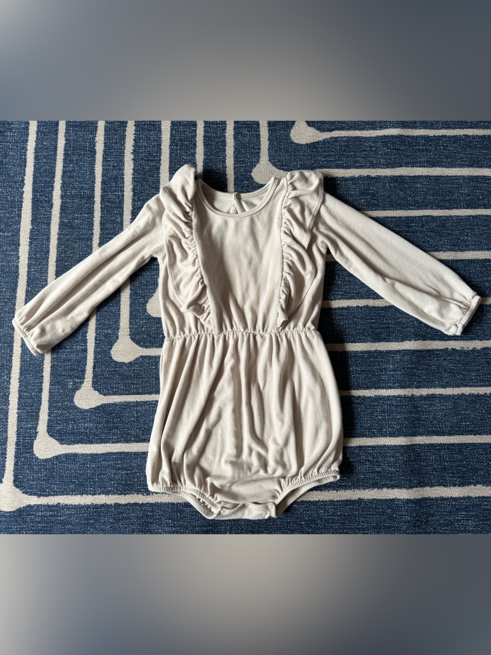 KYTE BABY | Cream Long Sleeve Bubble Romper